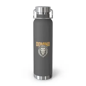 Domin8 Copper Insulated Water Bottle, 22oz - Stylish Thermos for Active Lifestyle, Gift for Fitness Lovers, Hydration Bottle, [...]