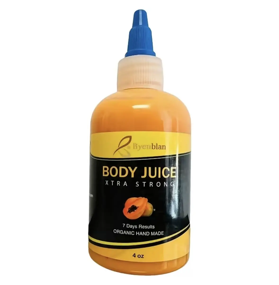 Byenblan Papaya Body Juice -4oz -Natural Ingredients for Deep Hydration & Radiant Glow -7 Days Results