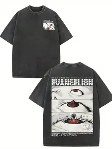 valentine shirts GLEC Japanese Cartoon Anime, New Century Warrior, Devil's Eye, Four Seasons Minimalist Street Versatile,