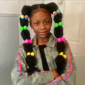 High Elastic Silicone Hair Tie, Style Vibrant Colors (rose //blue), Safe Material, Non-Irritating, Versatile Hair Accessory