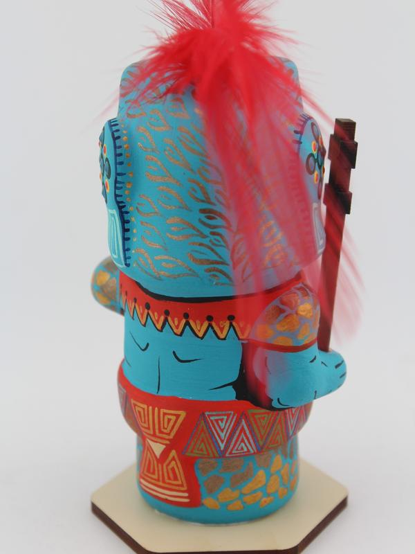 Handcrafted Mexican Chinelin Collectible Mayan God Figures - Tlaloc, Tezcatlipoca, Quetzalcoatl