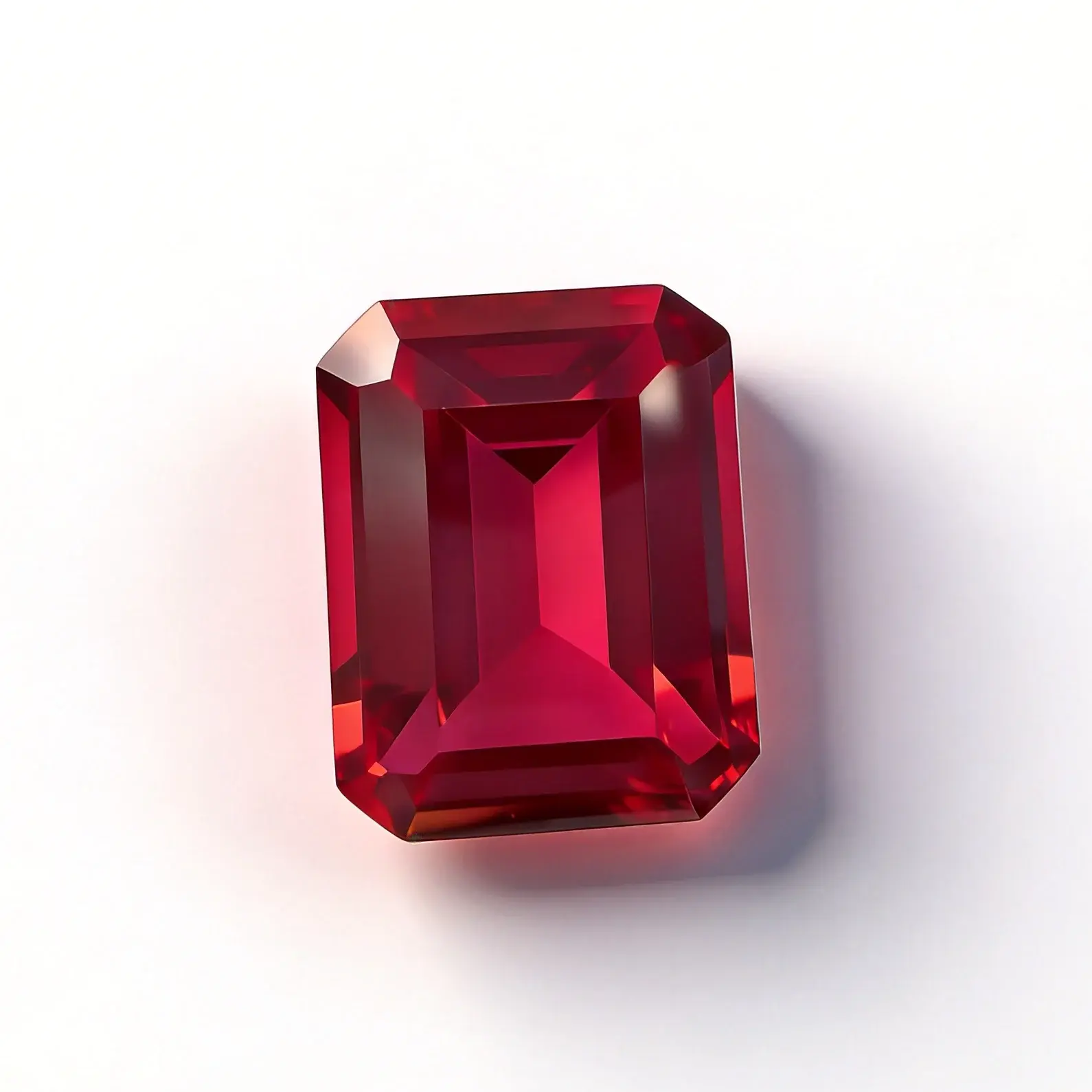 Lab-Grown Emerald Ruby With Certificate