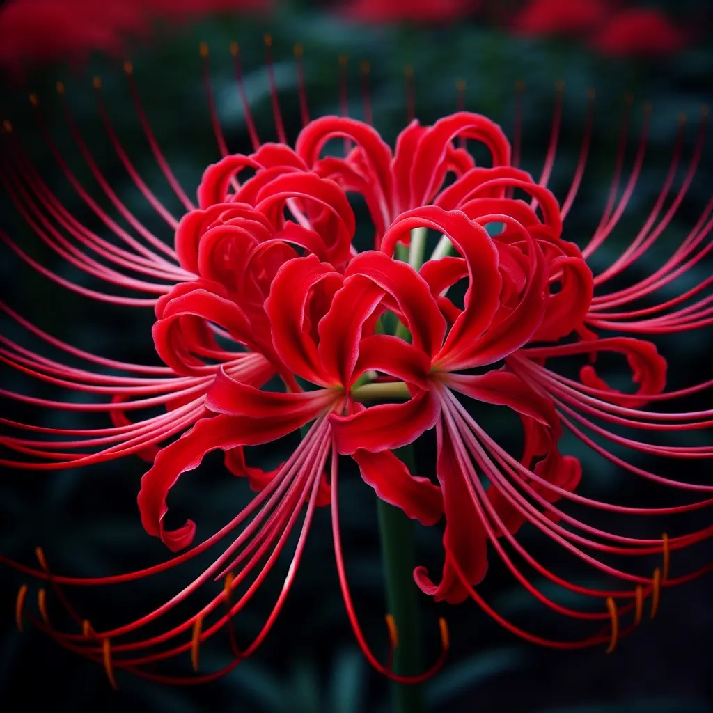 3 Heirloom Red Spider Lily (Lycoris Radiata) Bulbs, Fall Blooming Perennial - Ships from Iowa, USA