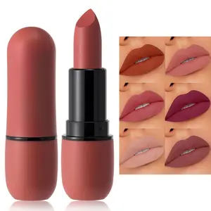 Brenay 6-Color Matte Lipstick Velvet  Color Smooth Waterproof Long-Lasting Color  Makeup Glossy Birthday Lipglosse Cosmetic Nourishing 3-in-1  Glaze pout  halo glow lip gloss soft glam