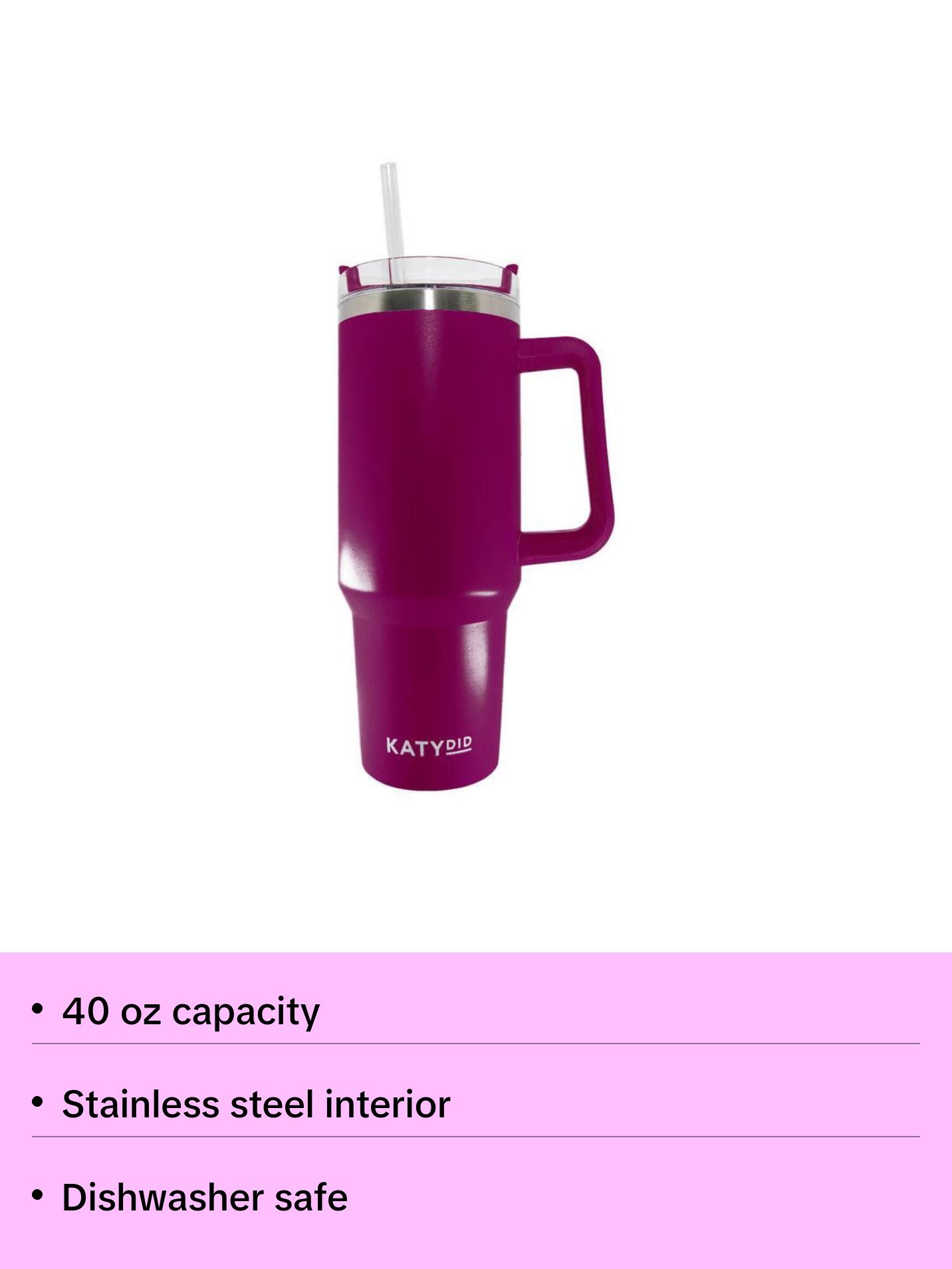 Plum Tumbler Cup w/ Handle
