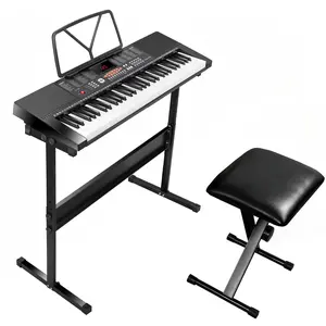 Segawe 61-Key Portable Electronic Piano LED Display Keyboard Kit W/ Music Stand, Headphones, Microphone Segawe 61-Key Portable Electronic Piano LED Display Keyboard Kit W/ Music Stand, Headphones, Microphone