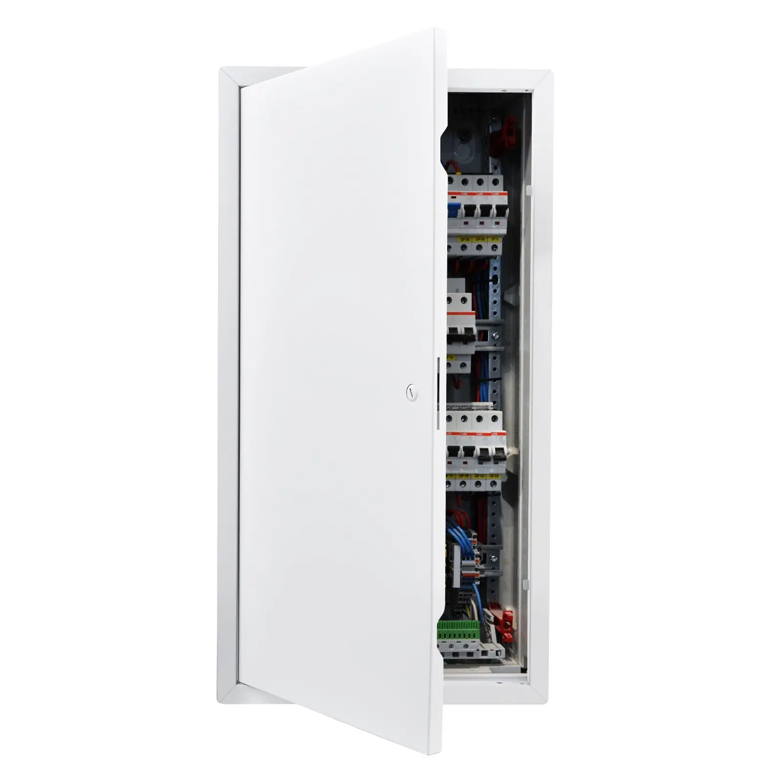 【Summerfinds】VEVOR Galvanized Steel Drywall Access Panel, 30.3x15.2in Hinged Detachable Door Panel, Screwdriver Latch, 14.4x29.4in Cutout, 1:1 Paper Template, L-Shaped EVA Corner Guards, Easy-Install for Basements, Ceilings