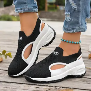 Sneakers, Summer New Women's Sports Shoes, Lightweight Mesh Running Shoes with Soft Sole for Casual Wear