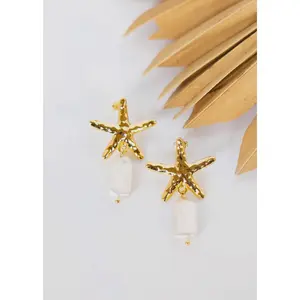 La Perla Gold Starfish earrings