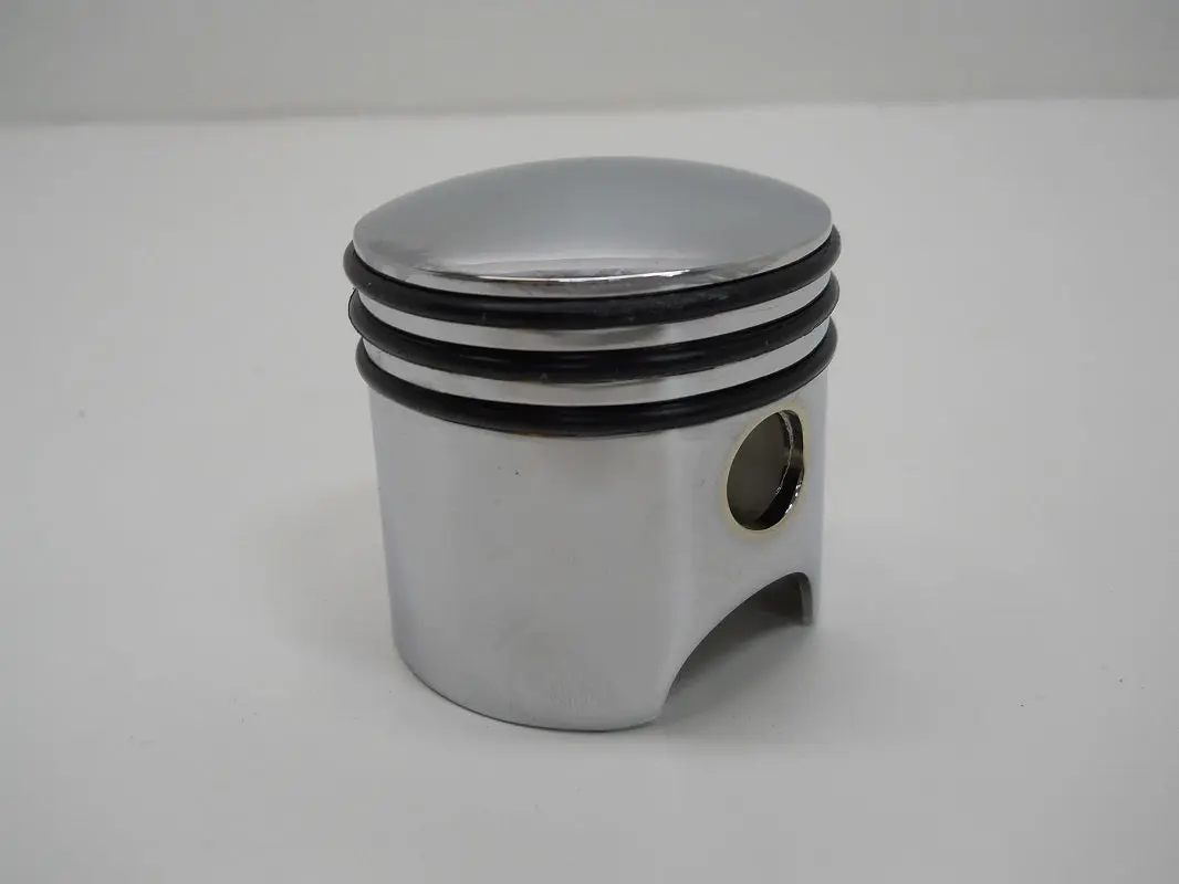 Universal Chrome Metal Piston Shaped Gear Shift Knob Lever Handle Cover