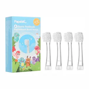 Papablic Sonic Replacement Brush Heads 4-Pack | for BabyHandy & Toddler Toothbrushes | 18-36M BPA-Free | Cleansing Tools | Oral Hygiene for Kids | Last Stock!