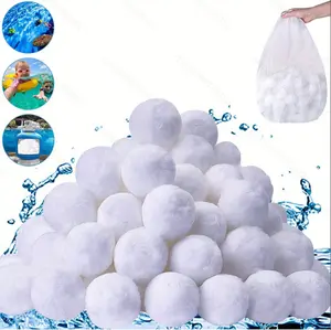 Eco-Friendly Pool Filter Balls High Capacity Filtration for Swimming Pools Aquariums Hot Spas & Washing Machines Reusable Fiber Media