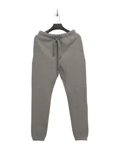 Cuff Hem Sweatpants,Clean Design Elastic Waist Casual Streetwear Loungewear Bottoms Unisex Basic Street Style Outfits