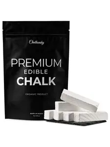 Chalkovsky Premium Edible Chalk Natural Crunchy Belgorod Editable Chalk Chunks Russian Organic for Bone Strength Zero Additives wNo Impurities White Color s S7oz 200g Slate Pencil
