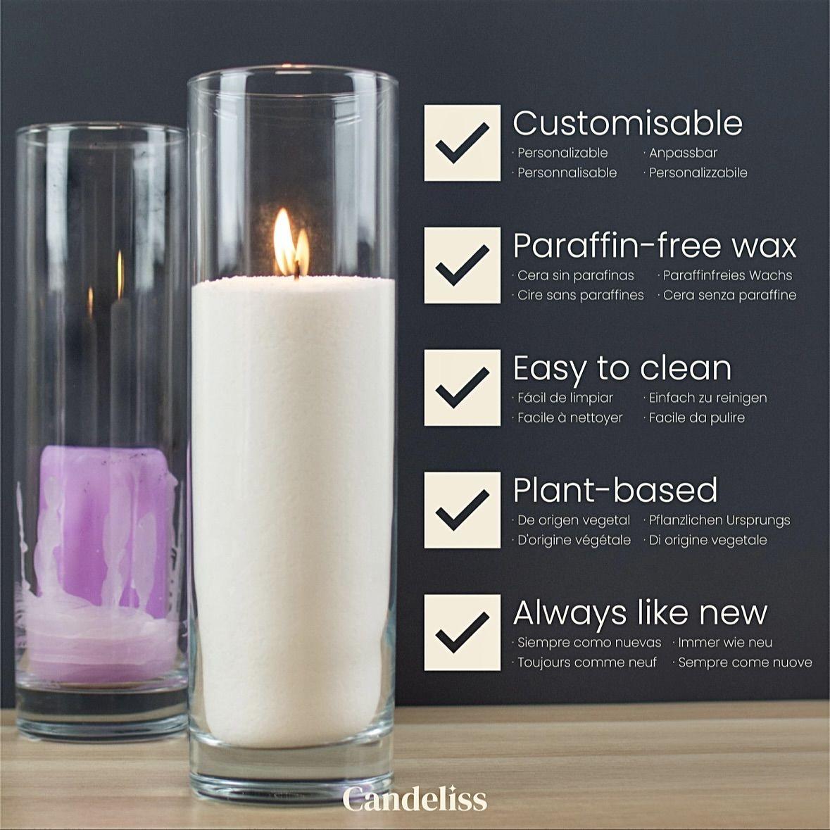 Handmade DIY Flowing Candle with Granular Wax and Sand for Home Decor and Ornaments