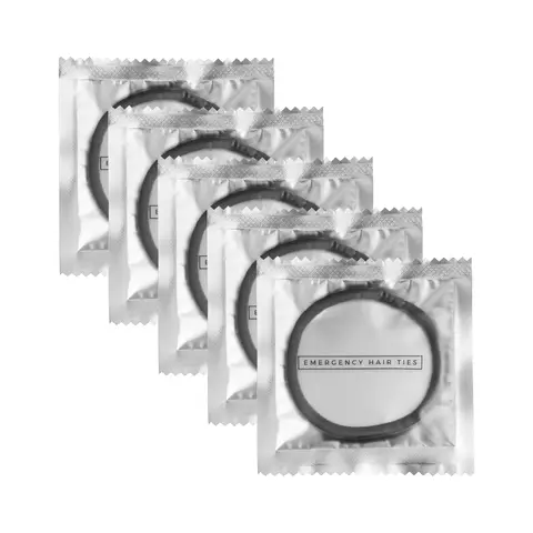 Bachelorette party Must-Have 15pk Condom emergency Hair Ties, Funny Novelty Hair Accessories,Vacation Rental Amenity,Bachelorette Party Favor,Gag Gift