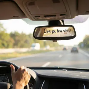 Decal for Car,4 Counts Set I Love You Drve Safe Car Mrror Decal,Car Rearvew Mrror Stcker,Unversal Car Accessory, Car Decals, Universal Car Sticker. i love you drive safe