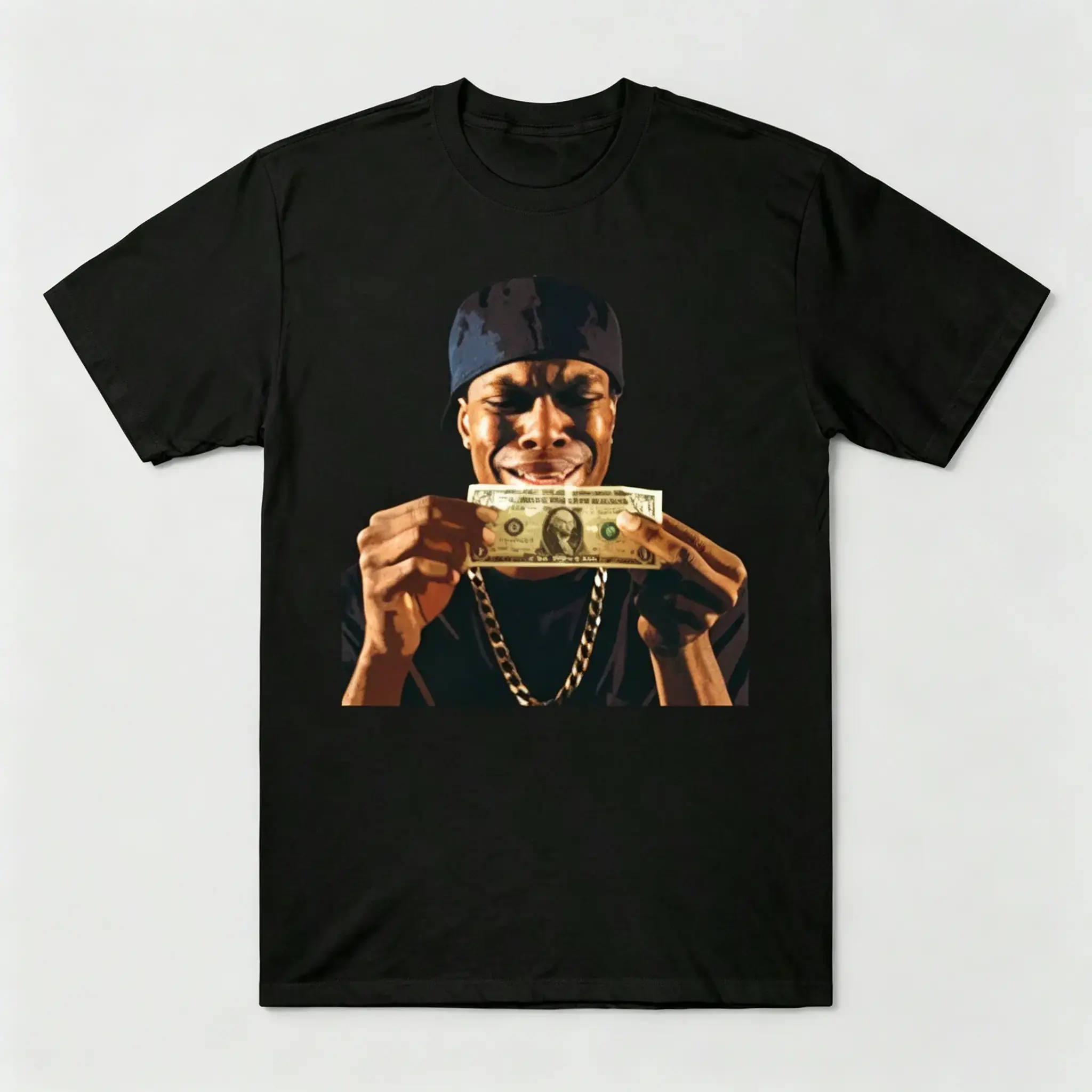 Men's Vintage Streetwear Cotton T-Shirt - Unisex Crew Round Neck, Shortsleeve, Hip Hop Theme, Street Art Inspired Style, Casual Wear, Retro Multi Size Top (Incl. XL)