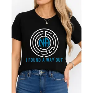 I Found A Way Out T Shirt Black Casual Wear Personalized Unisex Women Top Summer Comfortable Breathable Short Sleeve Tee Suitable For All Outfits Made In Usa