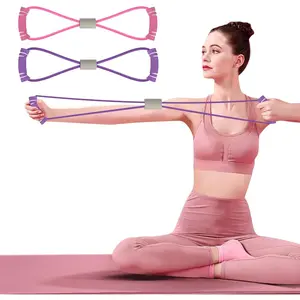 Figure 8 Resistance Bands, Yoga Resistance Band Stretch Fitness Band, Pull Rope, Chest Arm and Shoulder Stretch Bands Exercise Equipment for Home Workout, Physical Therapy, Strength Training