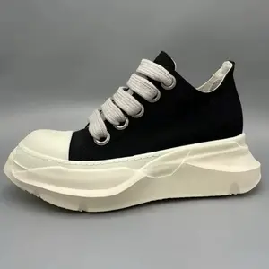 New Rick Owen’s Abstract Low Top Shoes Canvas