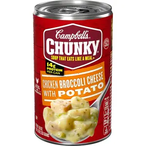 Campbell's Chunky Soup, Chicken Broccoli Cheese Soup, 18.8 Oz Can