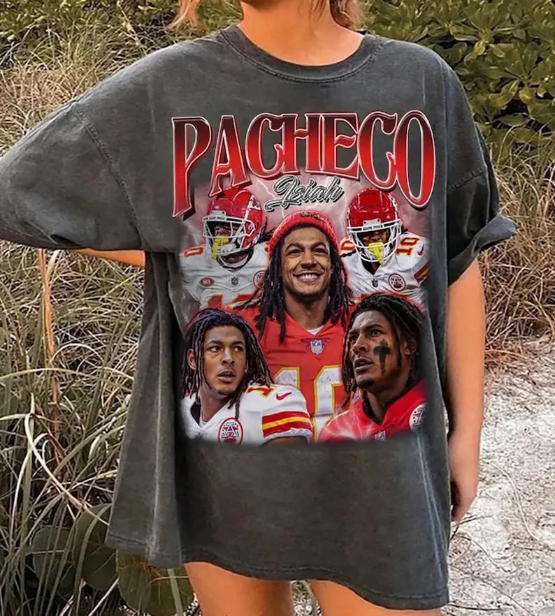 Vintage Isiah Pacheco Shirt, 90s Graphic Style Shirt, Football Shirt, Sport T-Shirt, Retro American Football Shirt, Vintage Bootleg, Gift, Retro Tshirt Cotton Fit