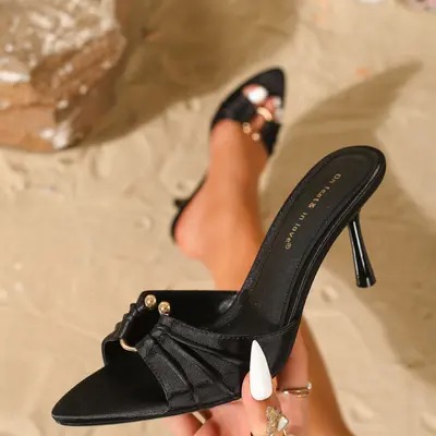 Zara Black Bow Heels TikTok Shop