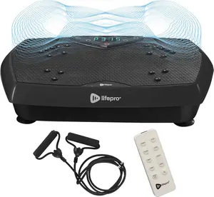 Vibration Plate Exercise Machine with Magnetic Acupoints for Lymphatic Drainage and Full Body Workout