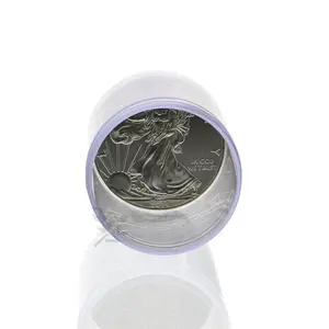 Round Coin Storage Tubes for 1oz Silver Eagles