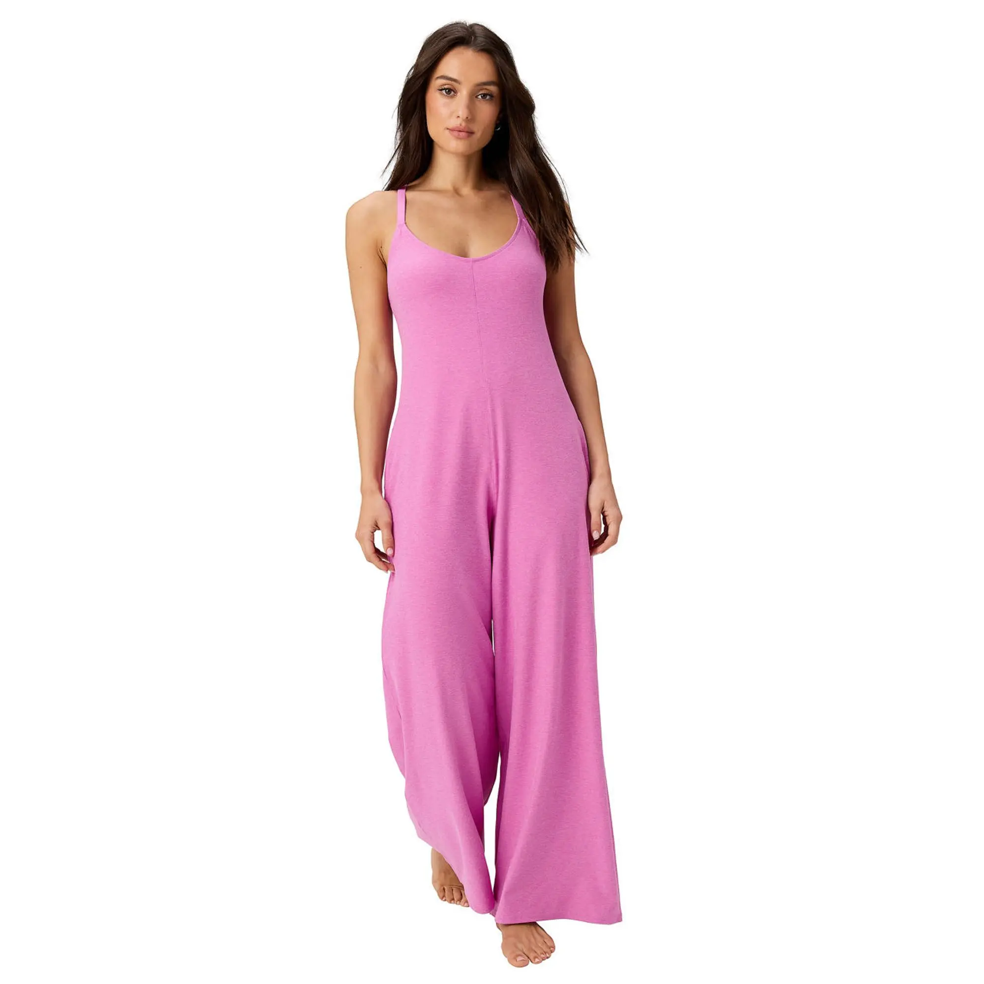 Fabletics Cloud Jersey Wide Leg Onesie