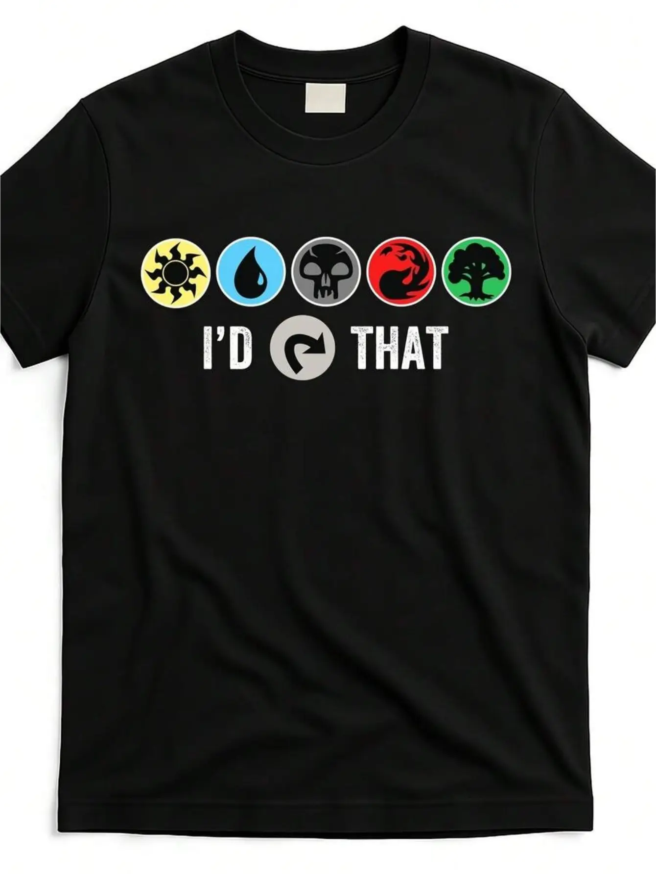 Men's T-Shirt - Gathering Magic Guild Graphic Tee With "I'D THAT" Text - Casual Shirt For MTG Fans, Tabletop RPG Convention Apparel