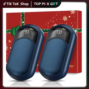 Fussion AI 6400mAh Magnetic Rechargeable Hand Warmer (2-pack) UL Certified, 3-Level Rapid Heating, AI Control, Ultra-thin and Portable, Suitable for Skiing, Hunting, Golfing, and Camping