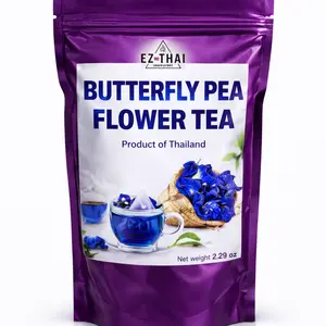 EZ THAI Dried Butterfly Pea Flower Tea 1.58oz & 2.29oz Enhance Flavor and Color for Culinary Creations Beverage blue relaxation tea herbs Magic blooming tea
