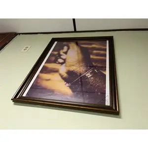 Black Hand Model Declaration of Love with "I love you" Bracelet Image Indoor Decor 20x30" Frame 22x28" with Mat