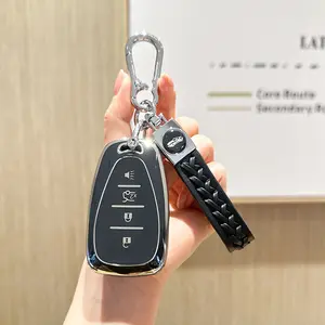 for Chevrolet Key Fob Cover Key Fob Shell with Keychain Fit for Chevy 2016-2020 Malibu Cruze Camaro Volt Blazer Traverse