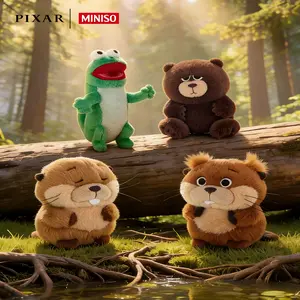 [Limited Edition New Product] MINISO Beaver Transformation Plan Peripheral Lizard Meibao Plush Doll Funny Toy Gift