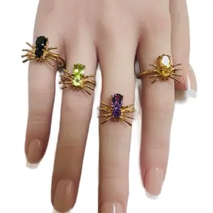 SilverXpress Goldplated Spider Ring
