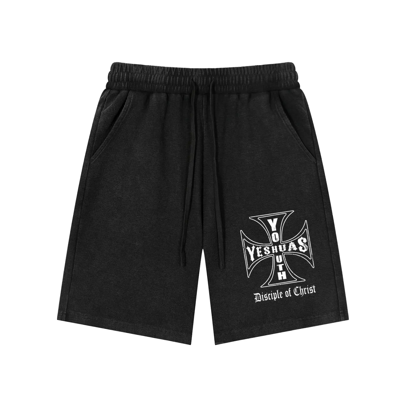 DISCIPLE OF CHRIST WAFFLE KNIT LOUNGE SHORTS