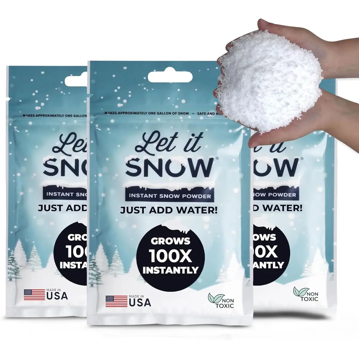 3 Pack - Makes 3 Gallons of Snow