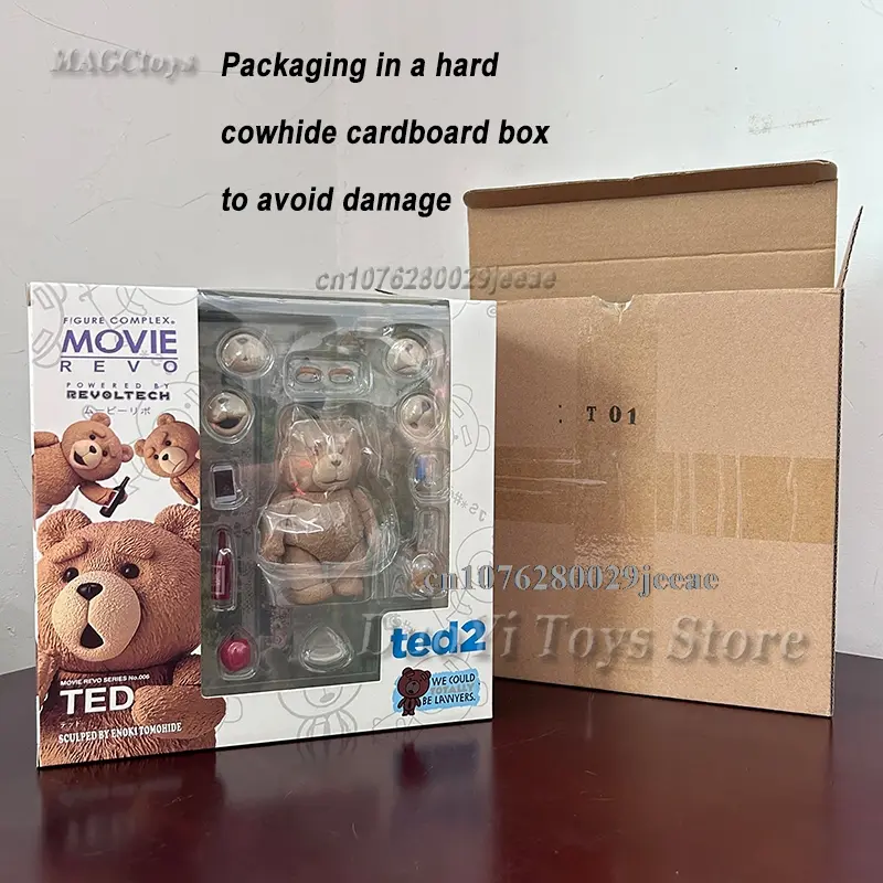 Boxed Teddy Bear Figure Figma 290 Movie TED 2 Ted Action Figure