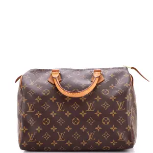 Pre-owned Louis Vuitton Canvas Coated Top Handle Bags Speedy Handbag Monogram Canvas 30 by Rebag