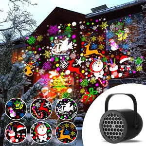 Christmas Projector Light LED Snowflake Lamp, USB Powered Indoor Outdoor Decoration, Perfect for Living Room New Year Party Holiday Decor