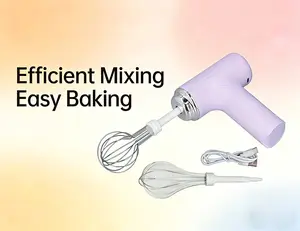 Electric Egg Beater, Hand Mixer Handheld Egg Whisk, Cordless Electric Kitchen Handheld Mixer 3 Speed Food Mixer for Cappuccino Matcha Matcha for Dough Eggs Batter Cream