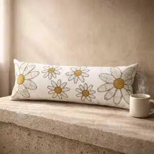 Daisy Chain Body Pillow – Vintage Floral Bolster