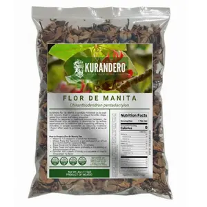 KURANDERO Manita Flower Tea 4 oz (113 g) – 100% Natural Hojas de Flor de Manita (Pseuderanthemum reticulatum) – Premium Loose Leaf Herbal Tea, Caffeine-Free, Non-GMO, Aromatic Floral Infusion, Single Pack
