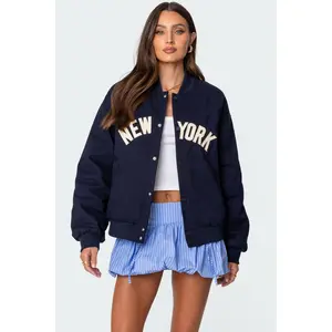 Big Apple Oversized Bomber Jacket Big Apple Oversized Bomber Jacket