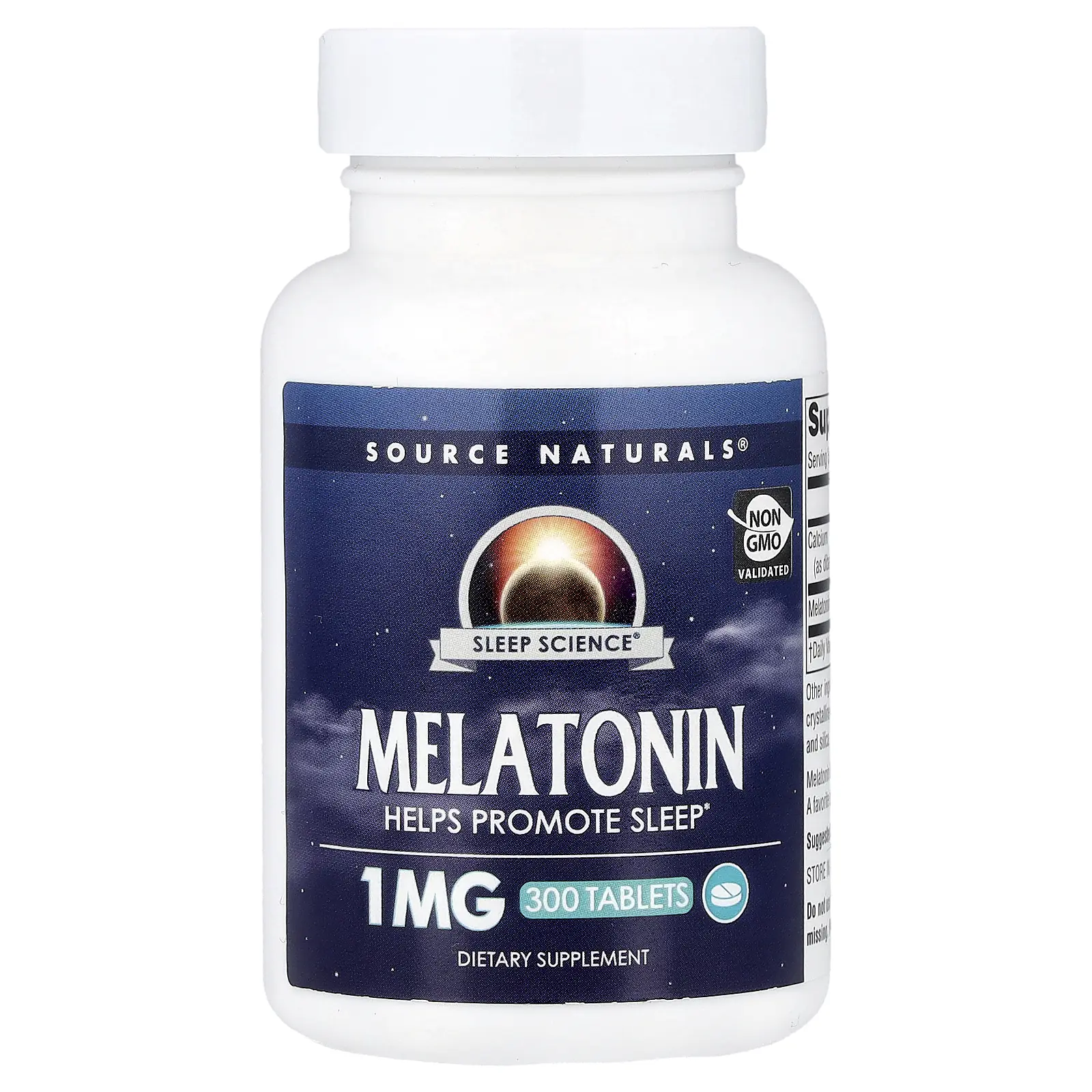 Source Naturals Sleep Science®, Melatonin, 1 mg , 300 Tablets