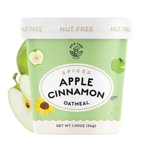 Apple Cinnamon Instant Oatmeal Cups - Gluten Free, Nut Free, Low Sugar Breakfast