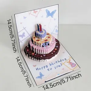 Elegant Birthday Card Gift Set, High-Quality Envelope Included, Perfect for Birthdays & Special Occasions, Creative Design